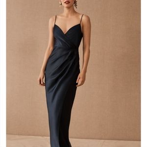Bhldn Freya Satin Charmeuse Dress